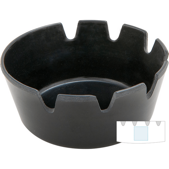 Posacenere da tavolo nero in bachelite Posacenere da tavolo nero in bachelite